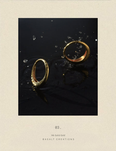 14k Gold Small Dome Ring