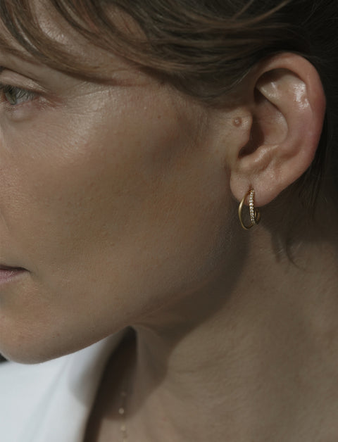 Double Huggie Earrings